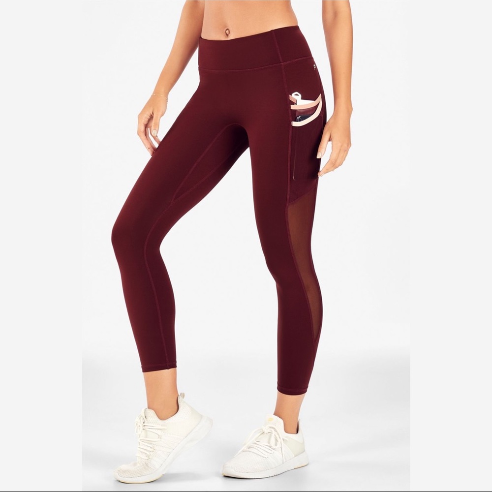 Red Fabletics Leggings